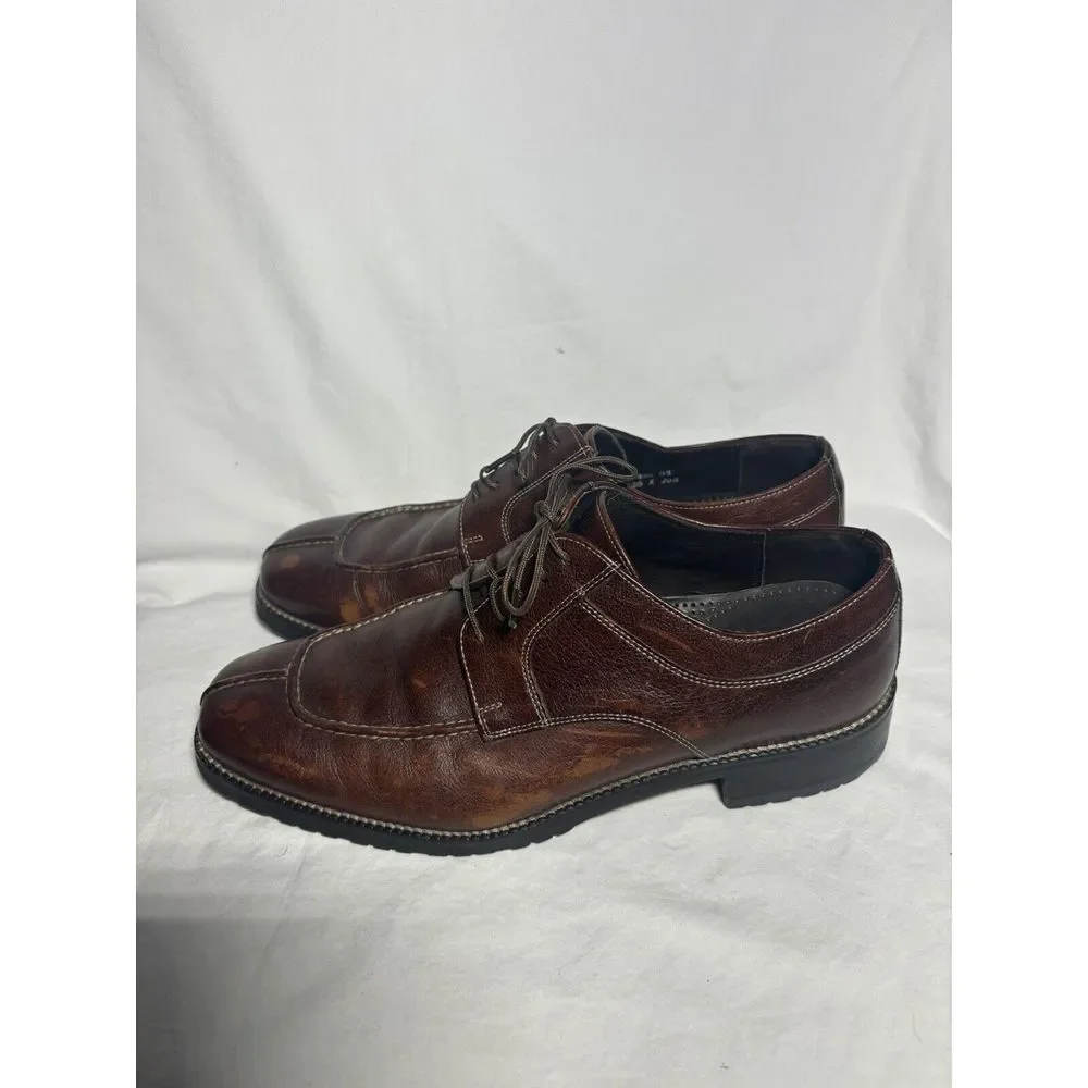 Cole Haan‎ Shoes Mens 10 M Brown Apron Split Moc Toe Brogue GUC S11